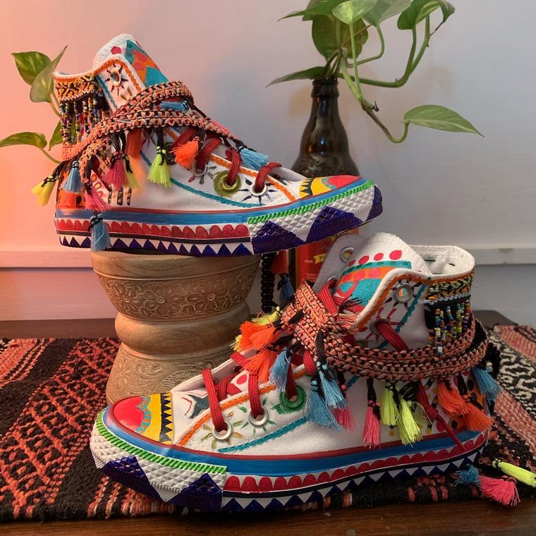 bohemian sneakers