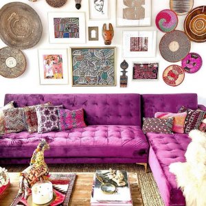 Lightened-Up Bohemian Living Room Ideas | Bohemain Boho