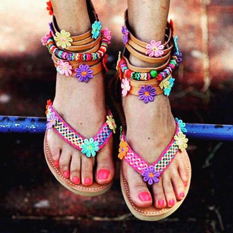 50 Chic Style Bohemian Sandal Ideas | Bohemain Boho