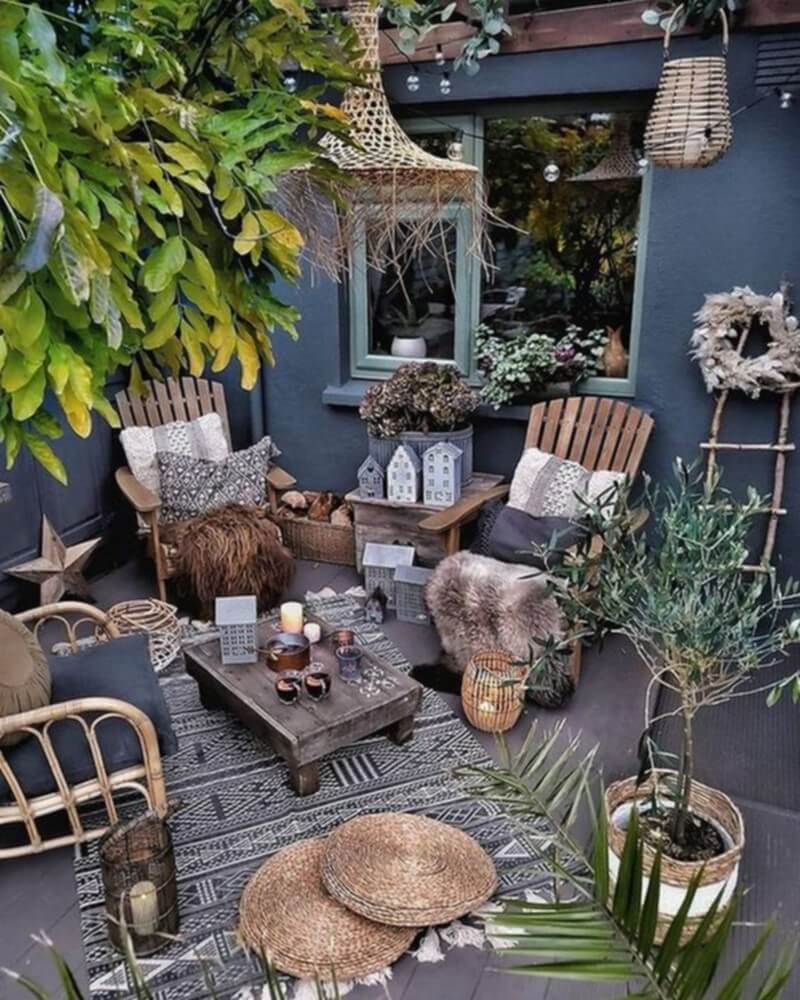 Amazing Garden Decor Ideas in Bohemian Style (28)