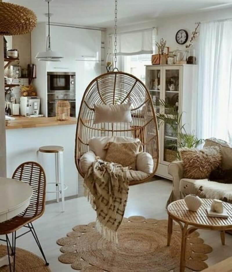 Modern Boho Living Room Furniture (17)
