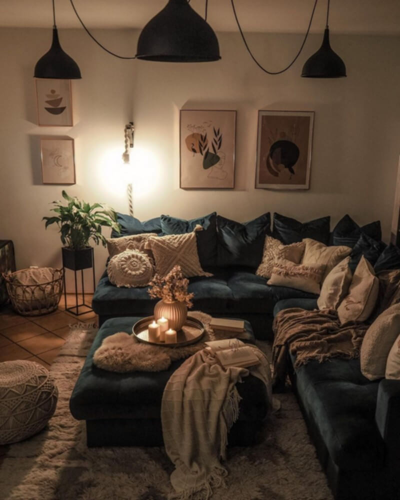 Modern Boho Living Room Furniture (7)