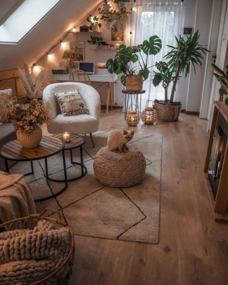 Modern Boho Living Room Furniture (8)