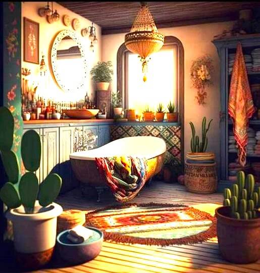 Boho Bathroom Ideas (37)