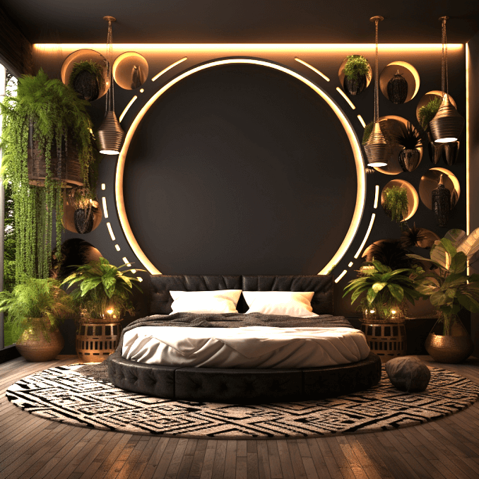 bohemian style bedroom decor (17)