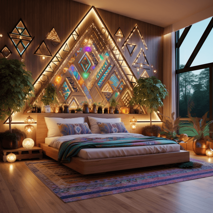 bohemian style bedroom decor (30)