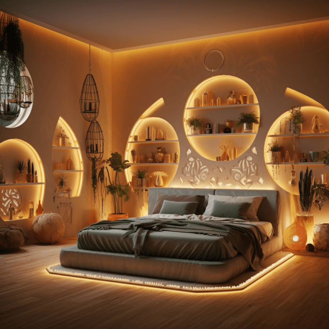  bohemian style bedroom decor (4)