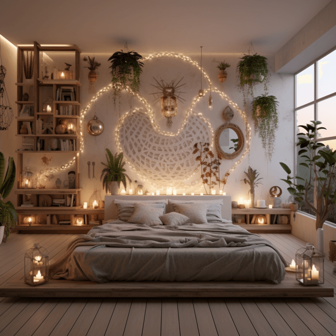  bohemian style bedroom decor (40)
