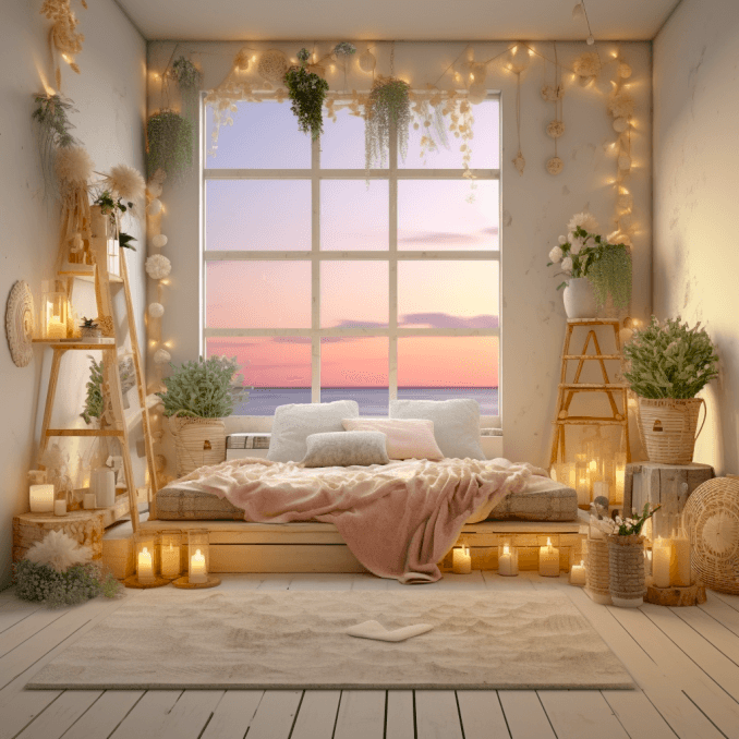  bohemian style bedroom decor (5)