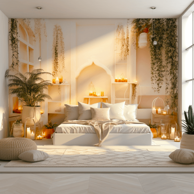  bohemian style bedroom decor (8)