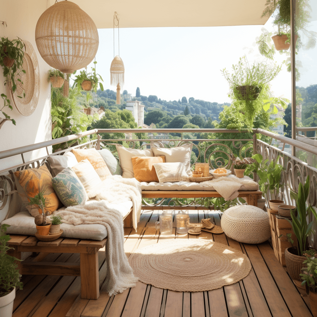 Bohemian Chic Elevate Your Balcony With Bohemian Style Decor (11)