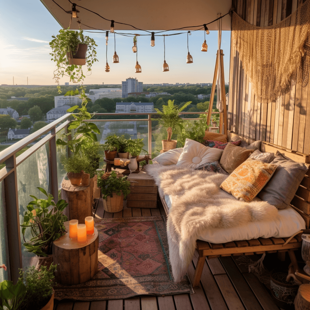 Bohemian Chic Elevate Your Balcony With Bohemian Style Decor (14)