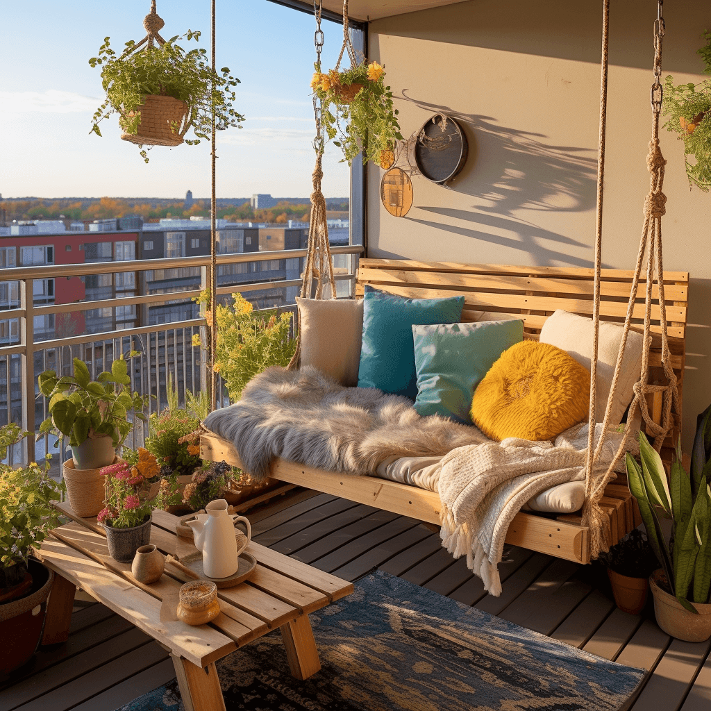 Bohemian Chic Elevate Your Balcony With Bohemian Style Decor (15)