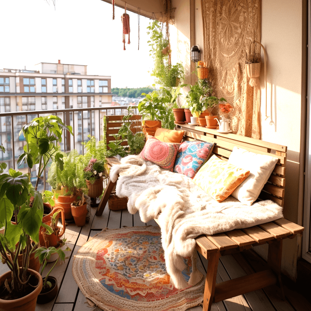 Bohemian Chic Elevate Your Balcony With Bohemian Style Decor (16)