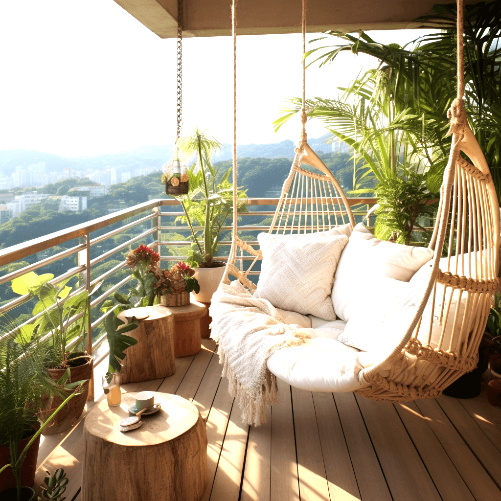 Bohemian Chic Elevate Your Balcony With Bohemian Style Decor (18)