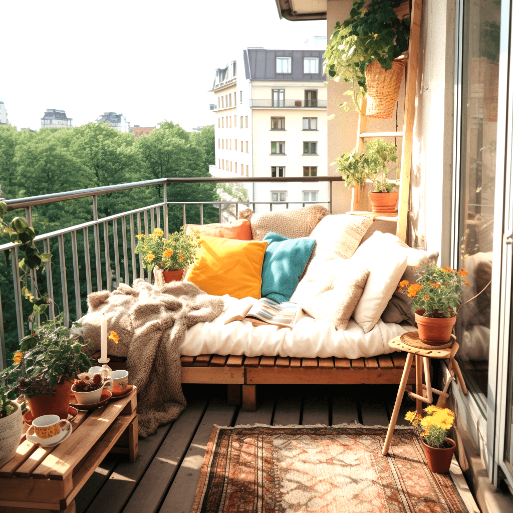 Bohemian Chic Elevate Your Balcony With Bohemian Style Decor (19)