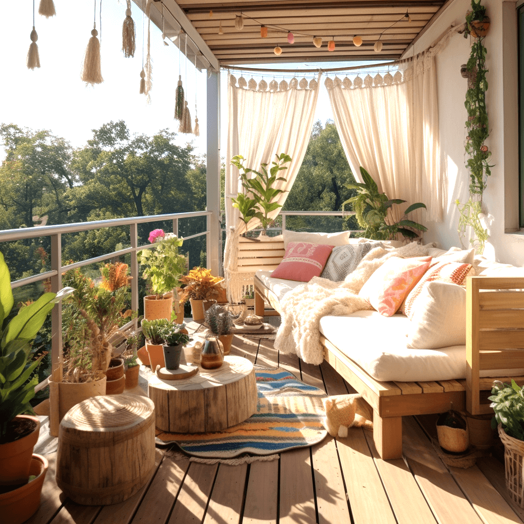 Bohemian Chic Elevate Your Balcony With Bohemian Style Decor (20)