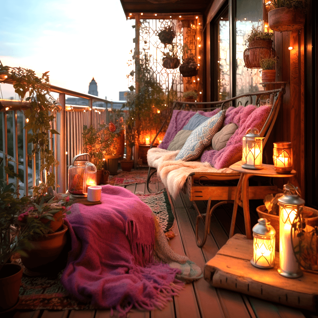 Bohemian Chic Elevate Your Balcony With Bohemian Style Decor (6)