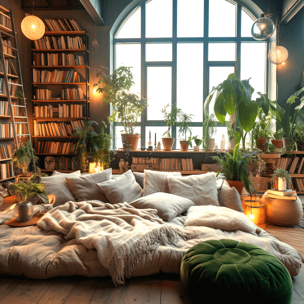 Boho Chic Delight Modern Living Room (11)