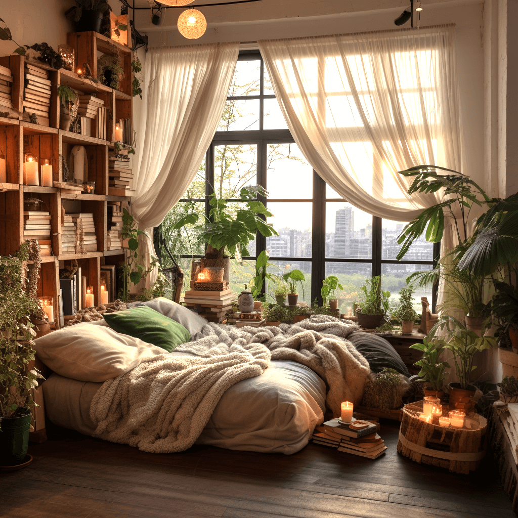 Boho Chic Delight Modern Living Room (12)