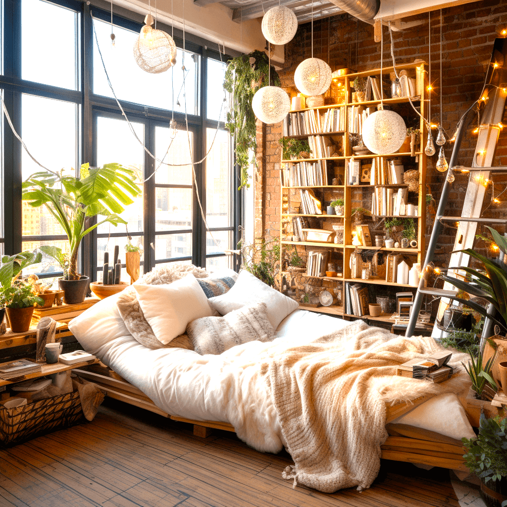 Boho Chic Delight Modern Living Room (13)