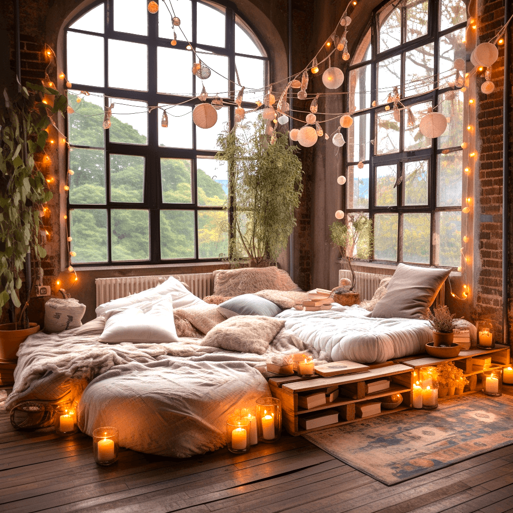 Boho Chic Delight Modern Living Room (15)