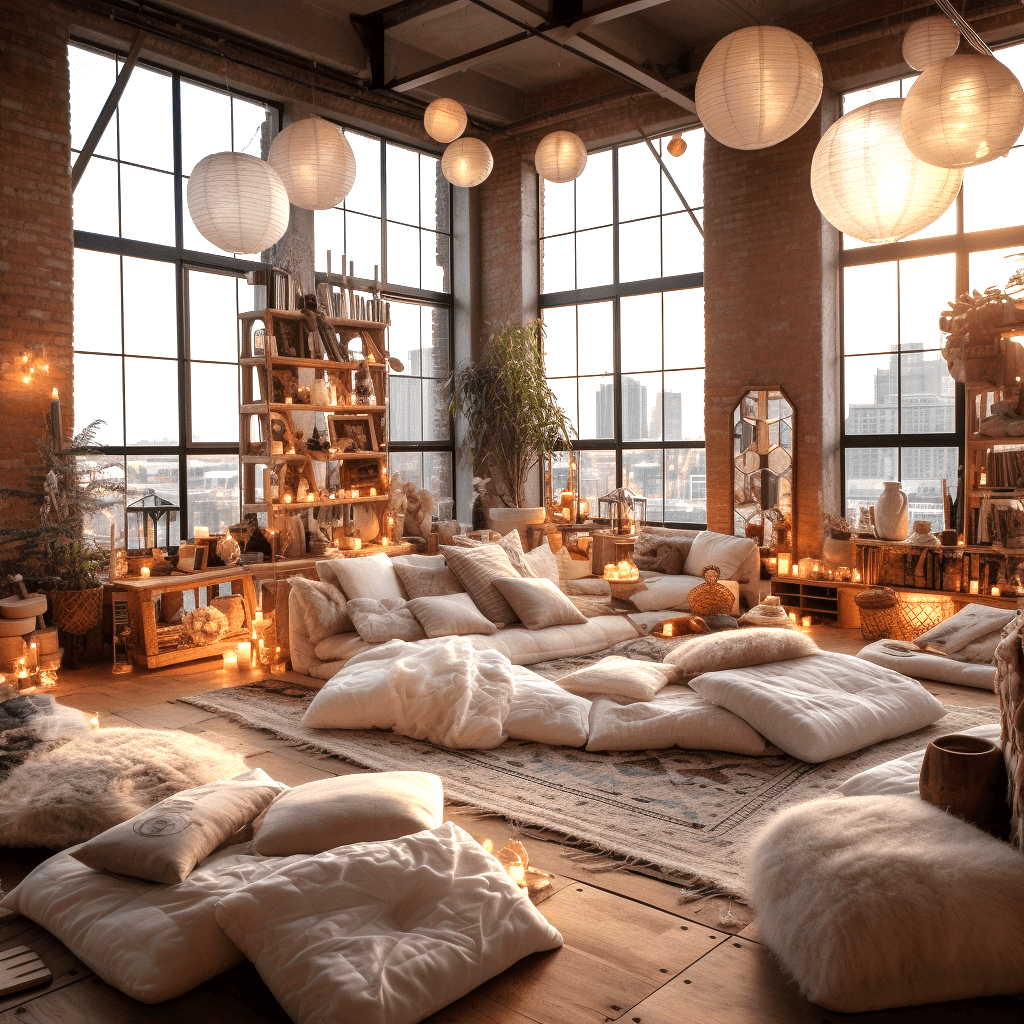 Boho Chic Delight Modern Living Room (16)