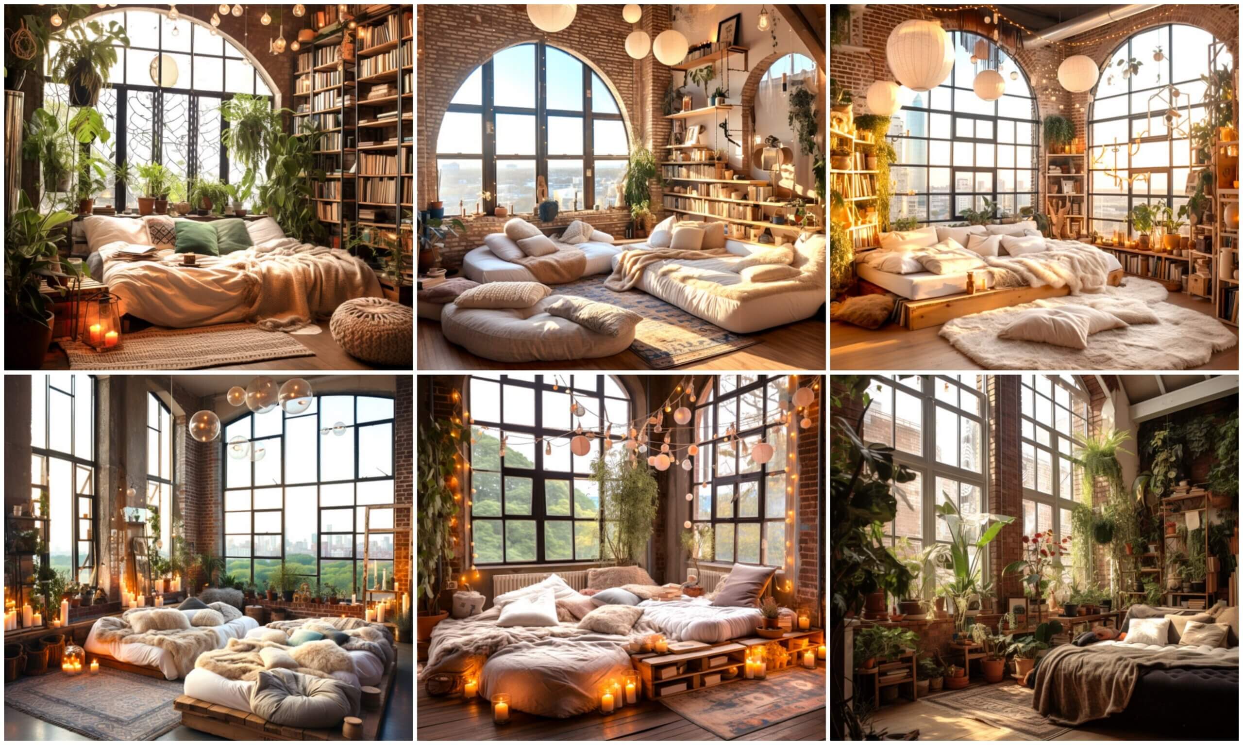 Boho Chic Delight Modern Living Room 