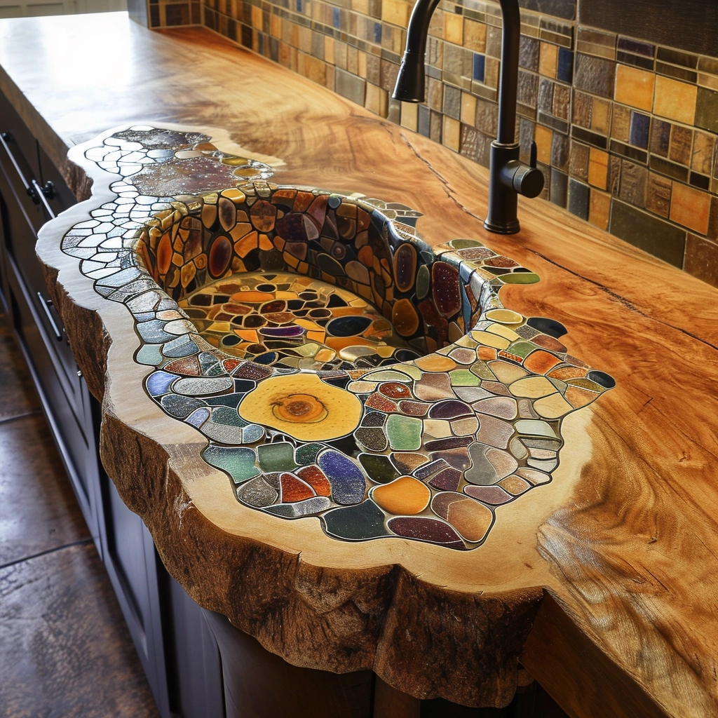 Boho Chic Elevating Your Kitchen with Bohemian Style Sinks (12)