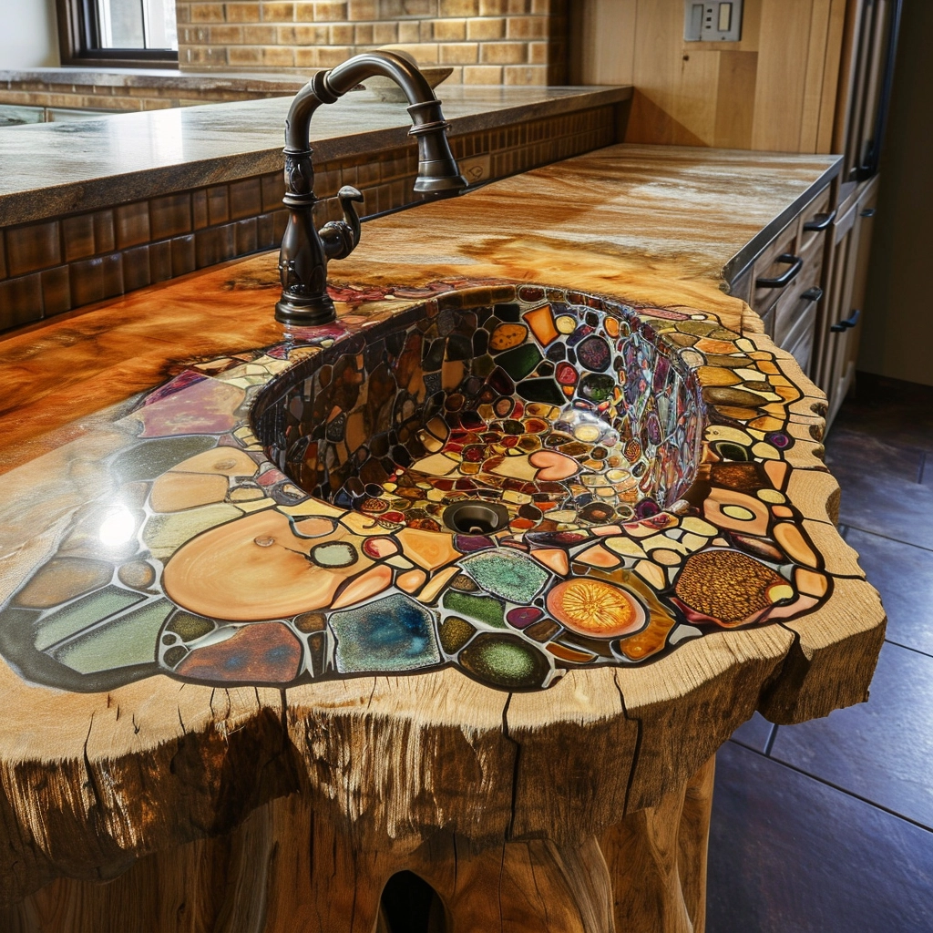 Boho Chic Elevating Your Kitchen with Bohemian Style Sinks (26)