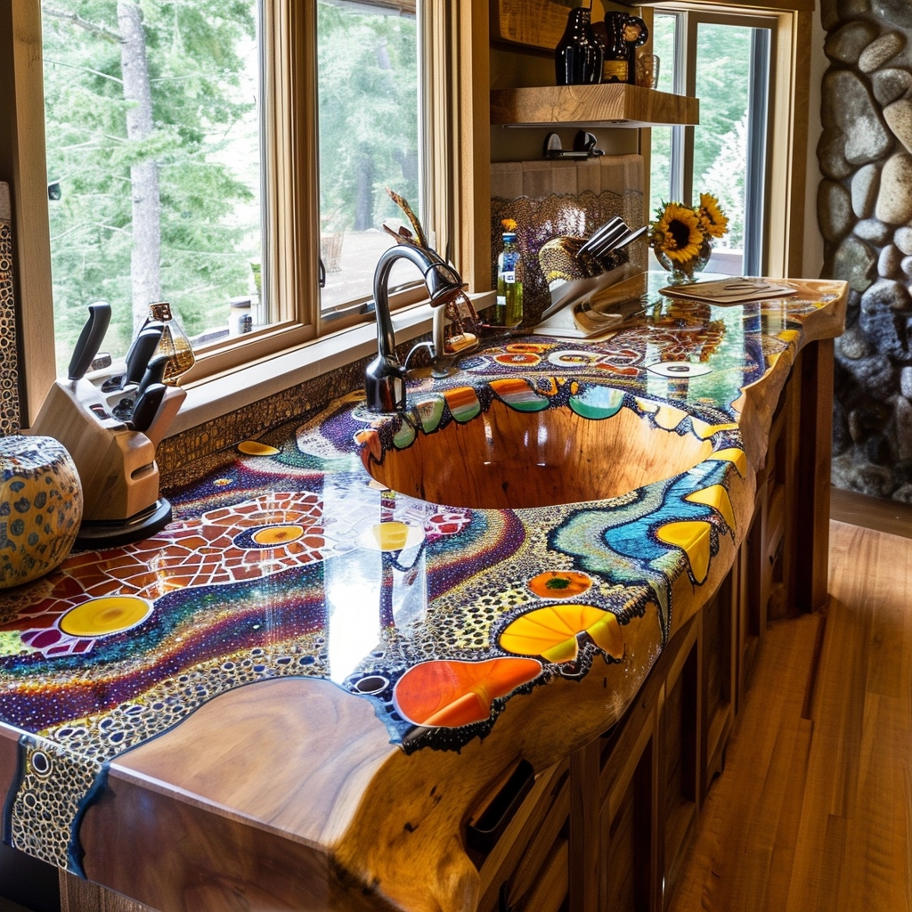 Boho Chic Elevating Your Kitchen with Bohemian Style Sinks (27)