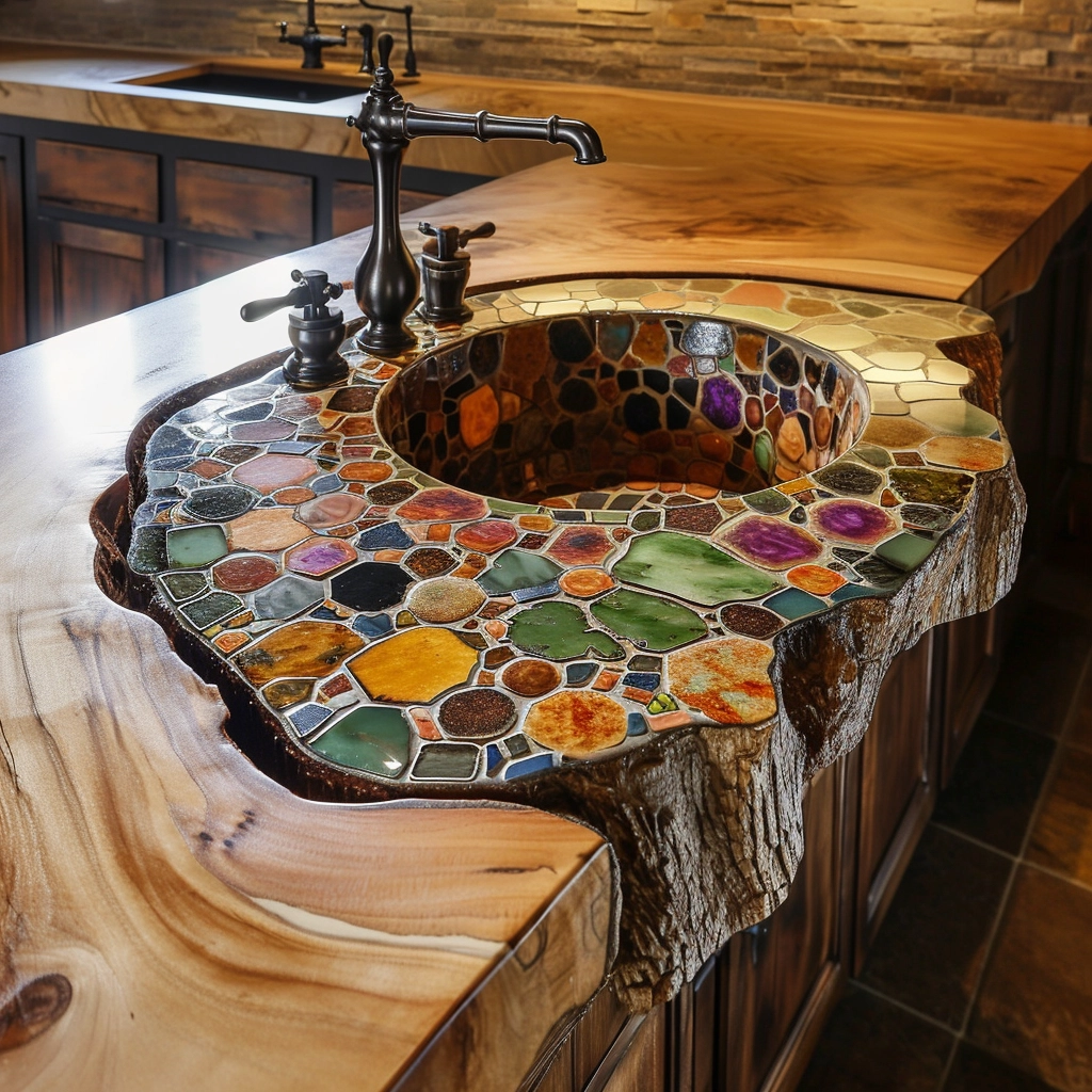 Boho Chic Elevating Your Kitchen with Bohemian Style Sinks (30)