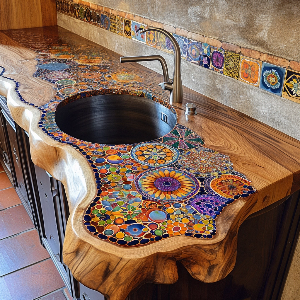 Boho Chic Elevating Your Kitchen with Bohemian Style Sinks (34)