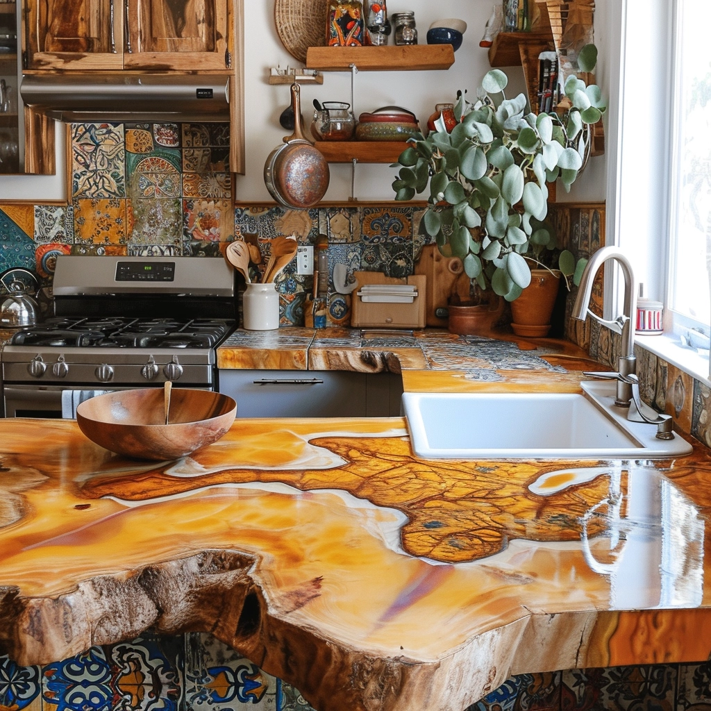 Boho Chic Elevating Your Kitchen with Bohemian Style Sinks (37)
