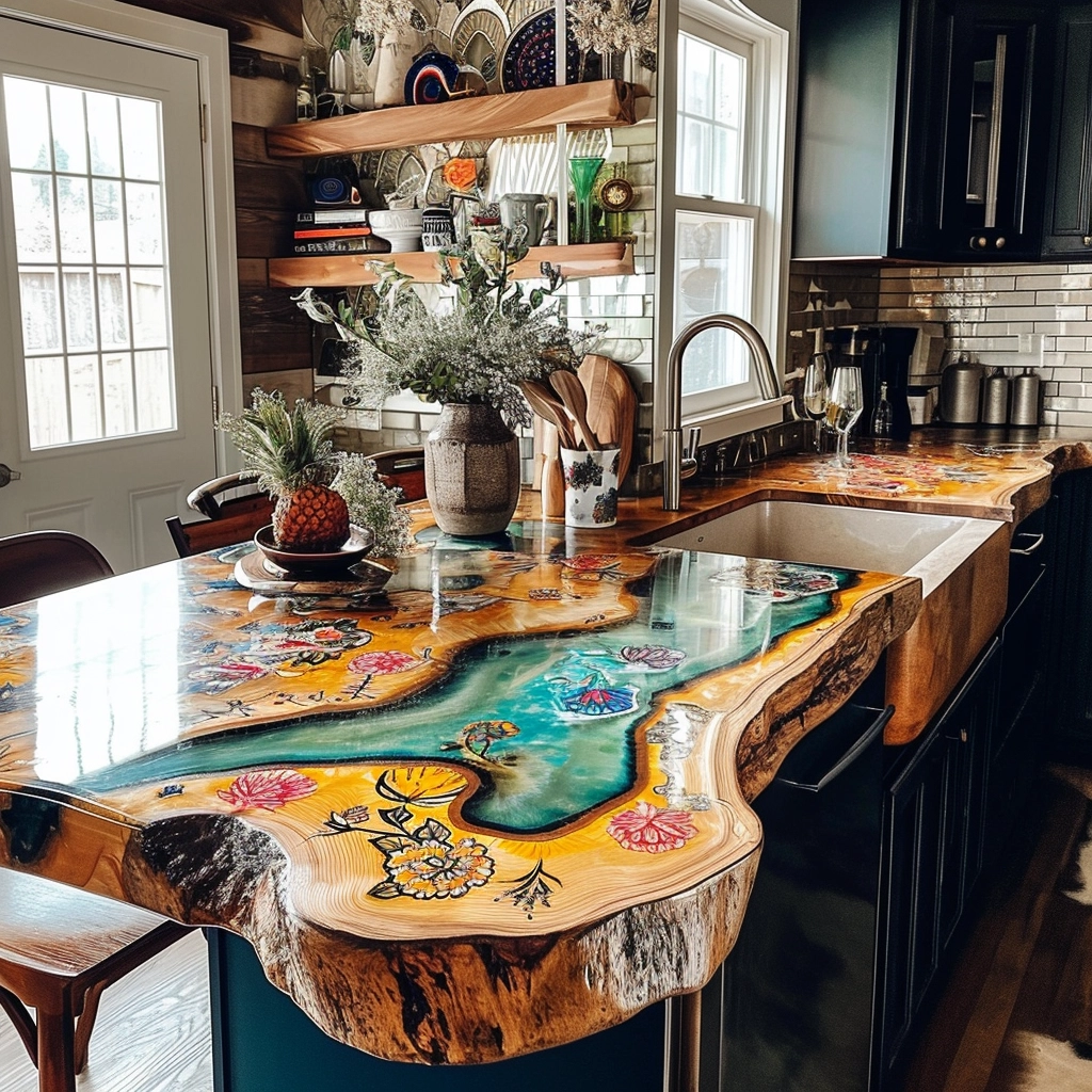Boho Chic Elevating Your Kitchen with Bohemian Style Sinks (42)