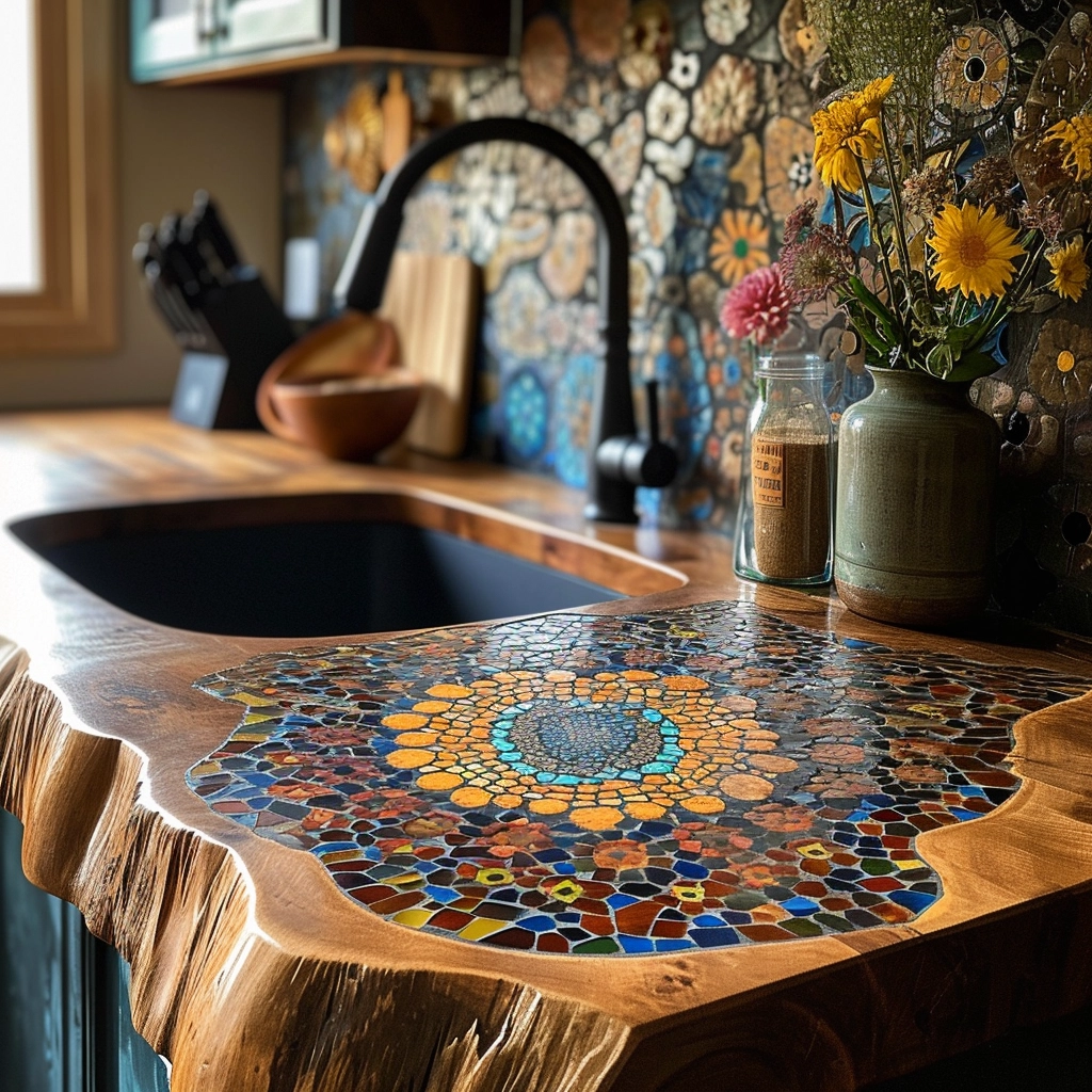 Boho Chic Elevating Your Kitchen with Bohemian Style Sinks (44)