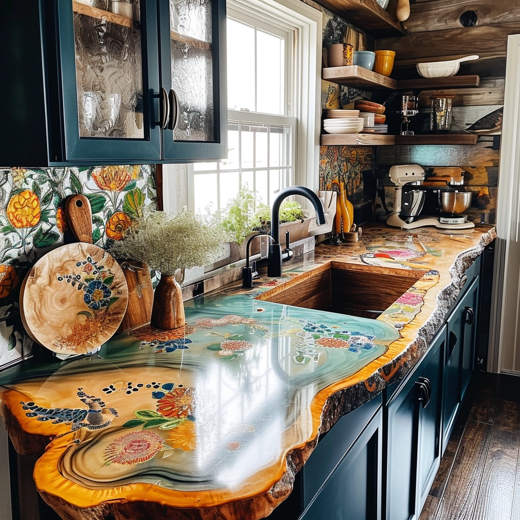 Boho Chic Elevating Your Kitchen with Bohemian Style Sinks (7)