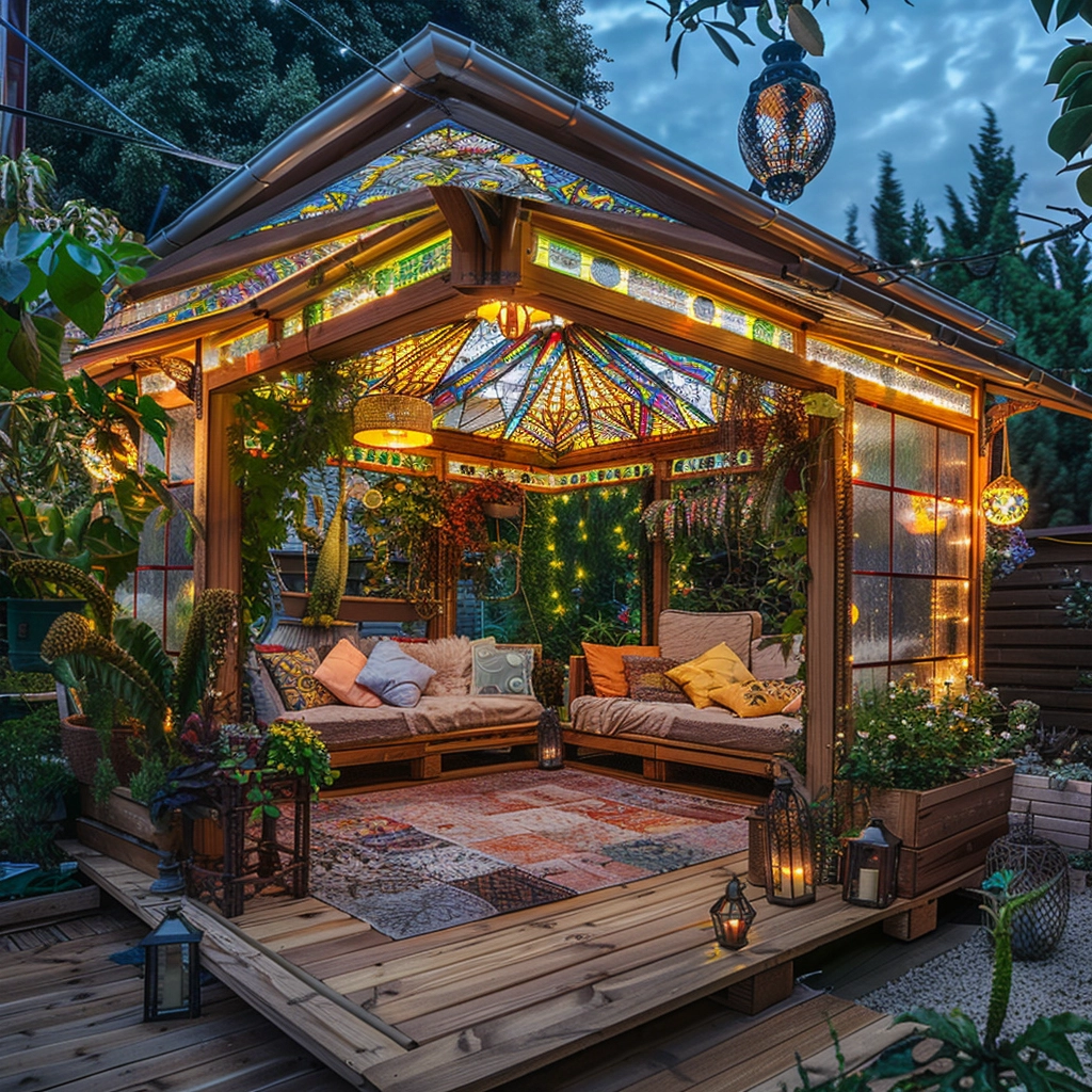 Nature's Bohemia Inspiring Outdoor Living with Bohemian Pergola Style (1)