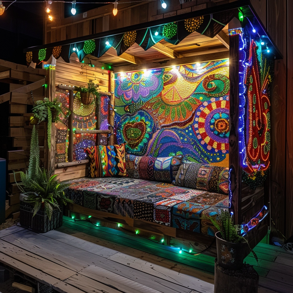 Nature's Bohemia Inspiring Outdoor Living with Bohemian Pergola Style (17)