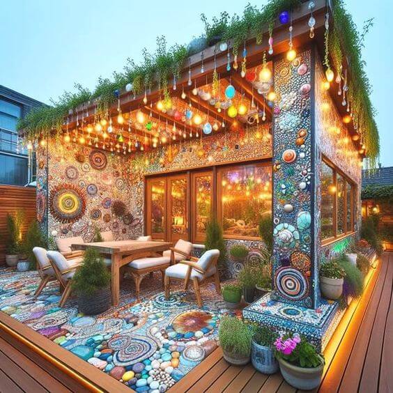 Nature's Bohemia Inspiring Outdoor Living with Bohemian Pergola Style (3)