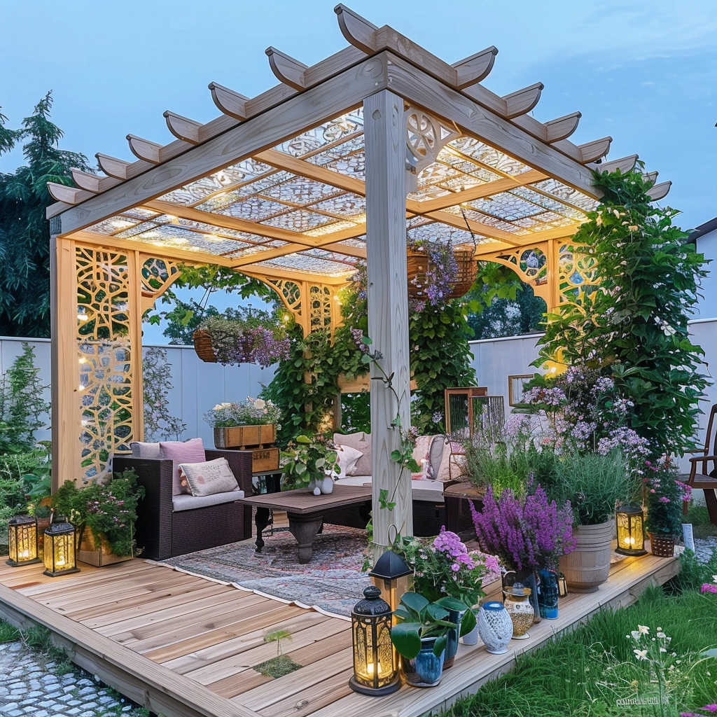 Nature's Bohemia Inspiring Outdoor Living with Bohemian Pergola Style (3)