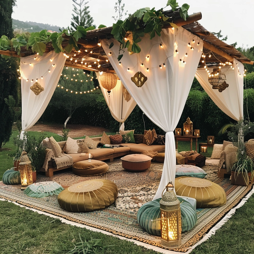 Nature's Bohemia Inspiring Outdoor Living with Bohemian Pergola Style (6)