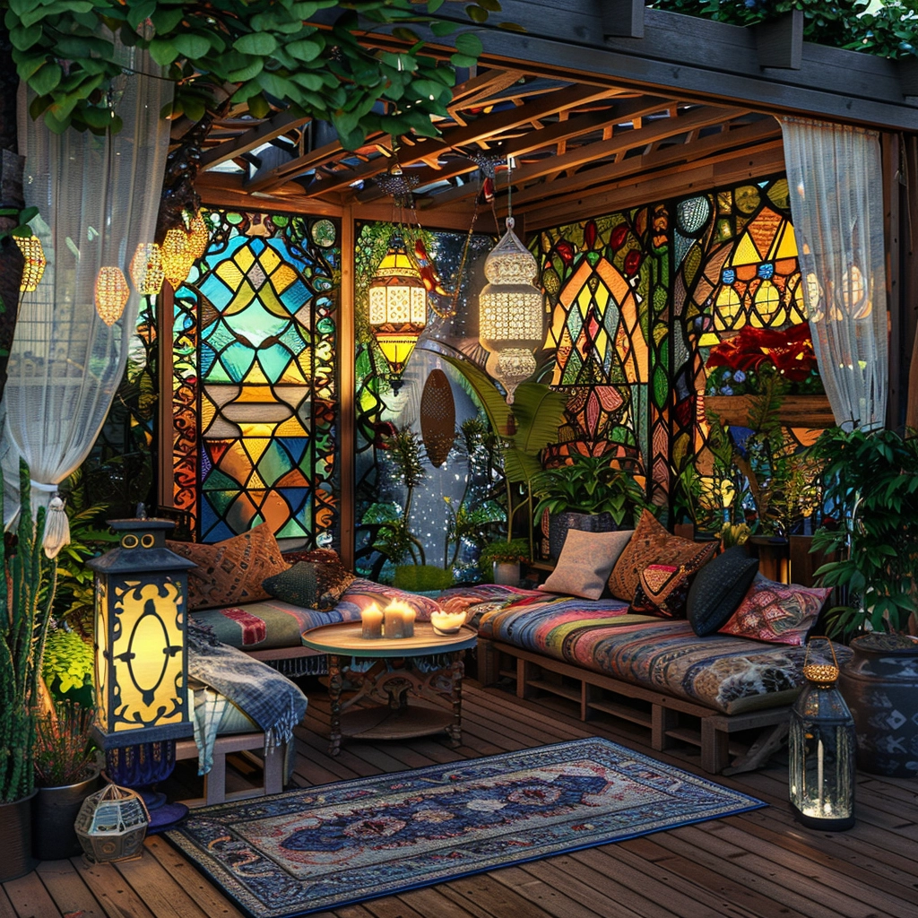 Nature's Bohemia Inspiring Outdoor Living with Bohemian Pergola Style (7)