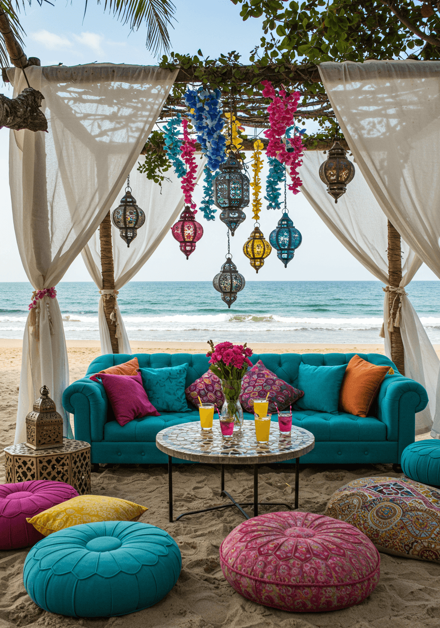 Barefoot & Bohemian Style Beach Party Seating That Speaks Free Spirit (11)