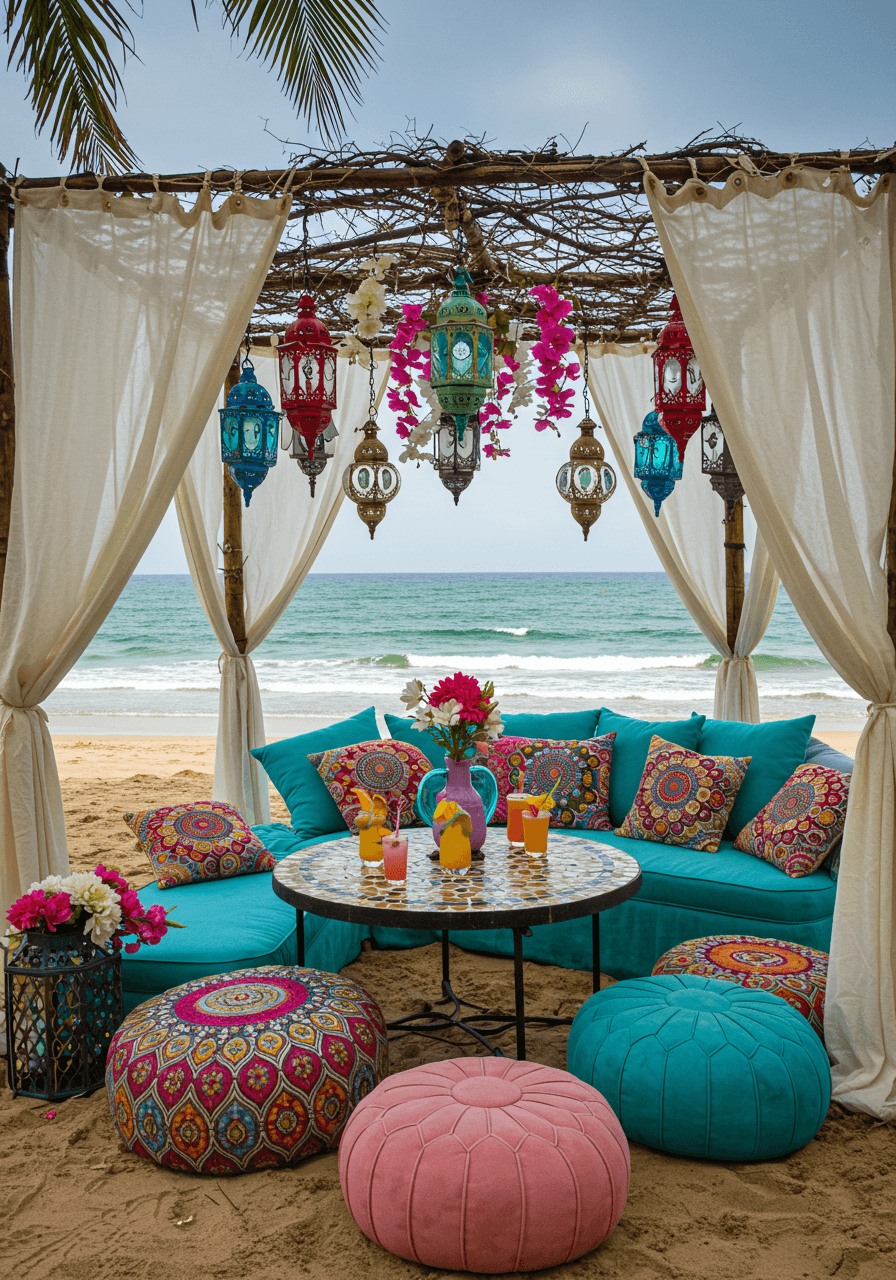 Barefoot & Bohemian Style Beach Party Seating That Speaks Free Spirit (12)