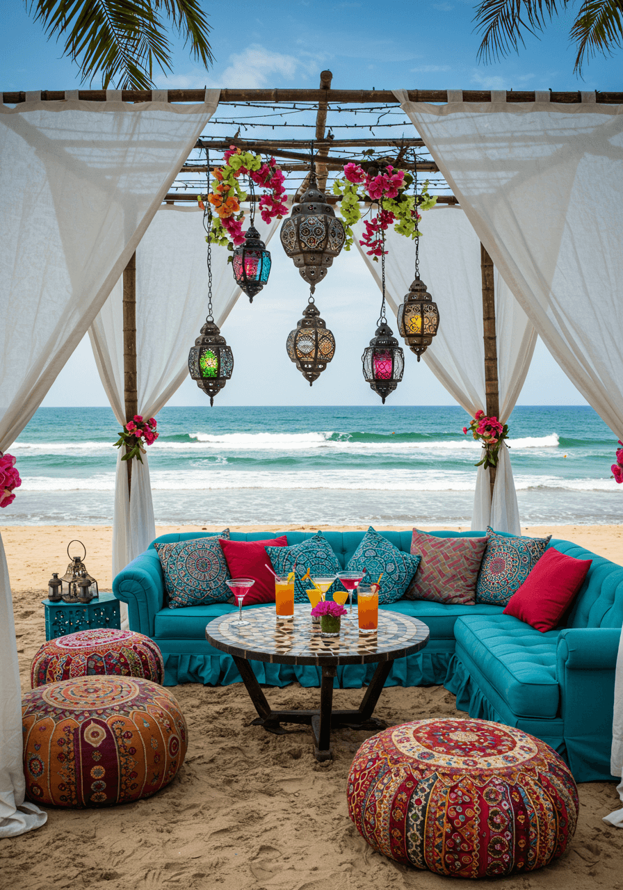 Barefoot & Bohemian Style Beach Party Seating That Speaks Free Spirit (13)