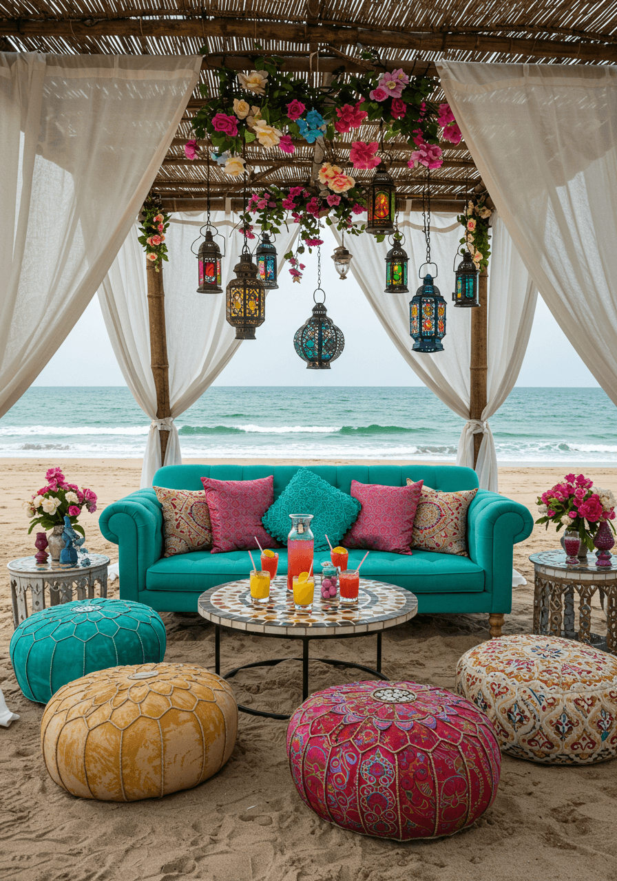 Barefoot & Bohemian Style Beach Party Seating That Speaks Free Spirit (16)