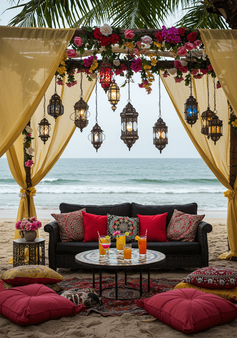 Barefoot & Bohemian Style Beach Party Seating That Speaks Free Spirit (22)