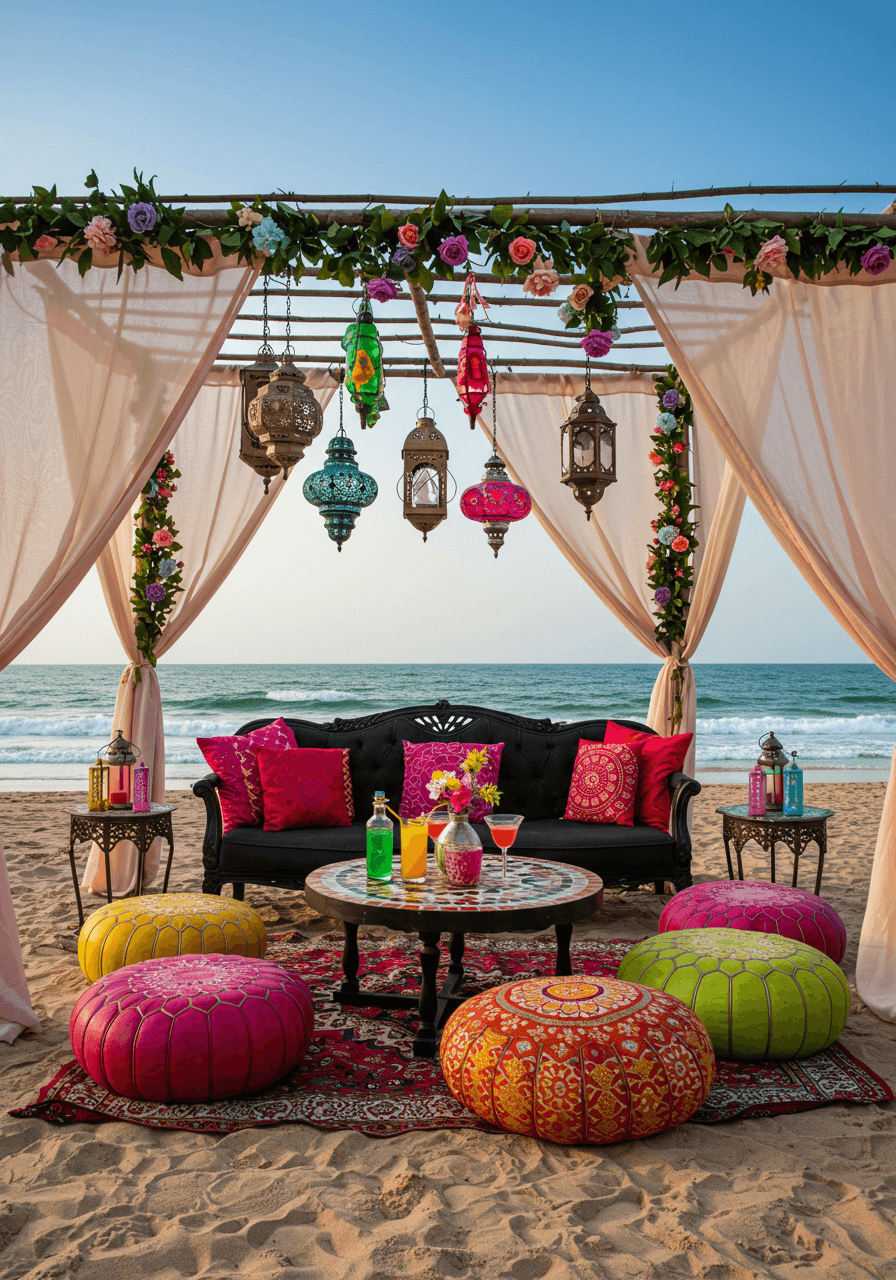 Barefoot & Bohemian Style Beach Party Seating That Speaks Free Spirit (23)
