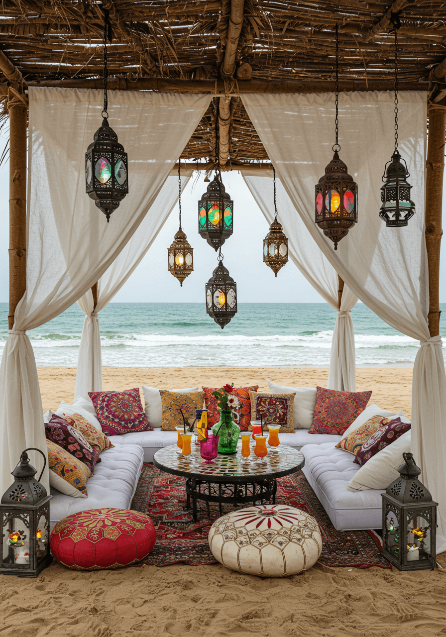 Barefoot & Bohemian Style Beach Party Seating That Speaks Free Spirit (8)